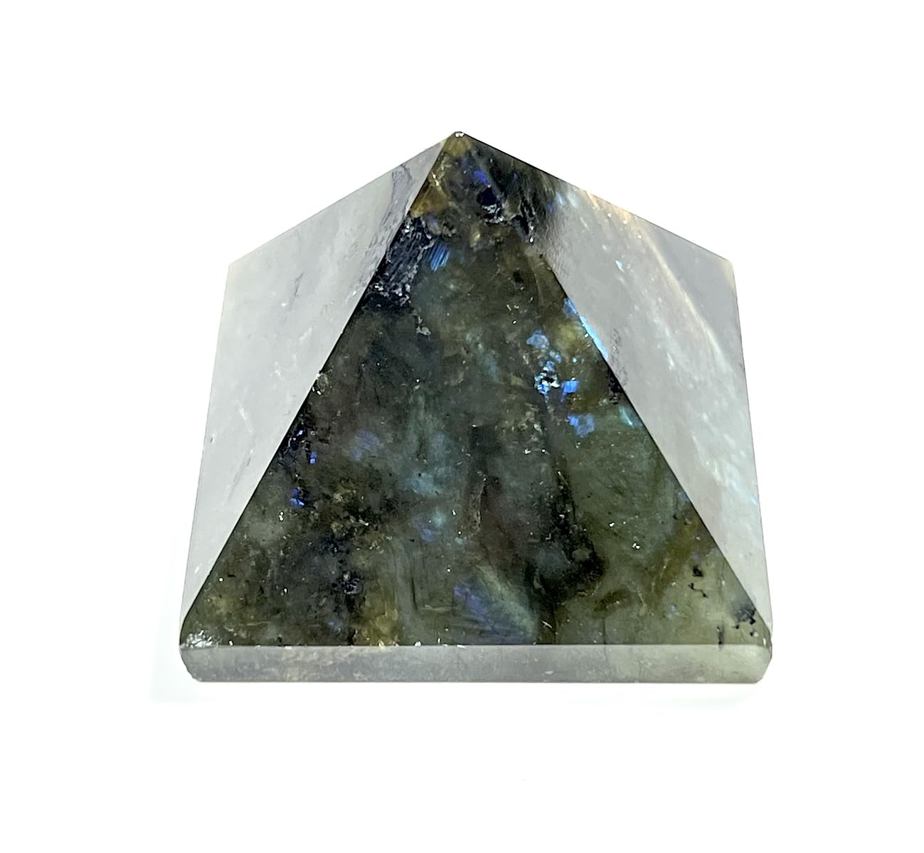 Labradorite Crystal Pyramid | 2-Inch Intuition Stone | TATTVA Collection