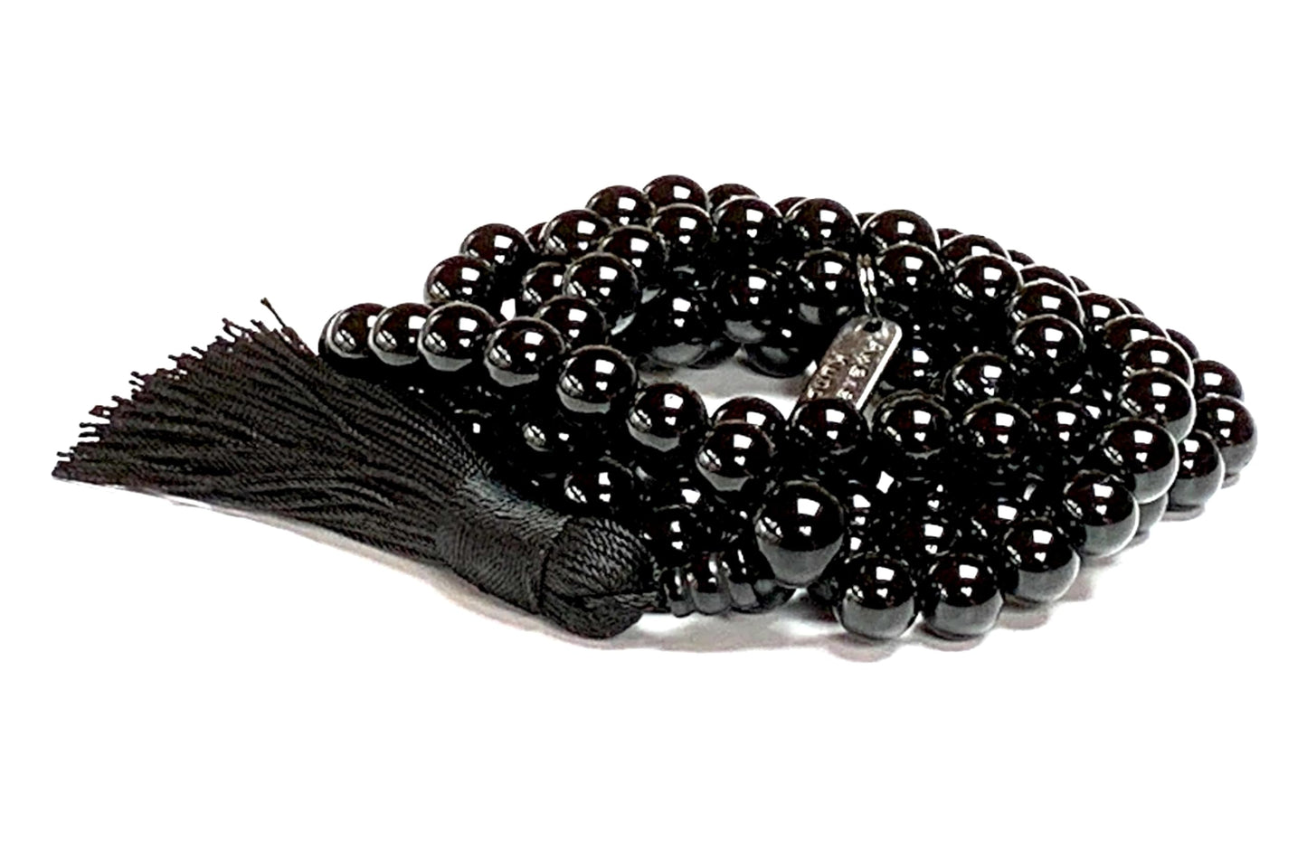 AWAKEN YOUR KUNDALINI Black Tourmaline Mala Necklace - Protection & Inner Peace - Scorpio Birthstone & Root Chakra