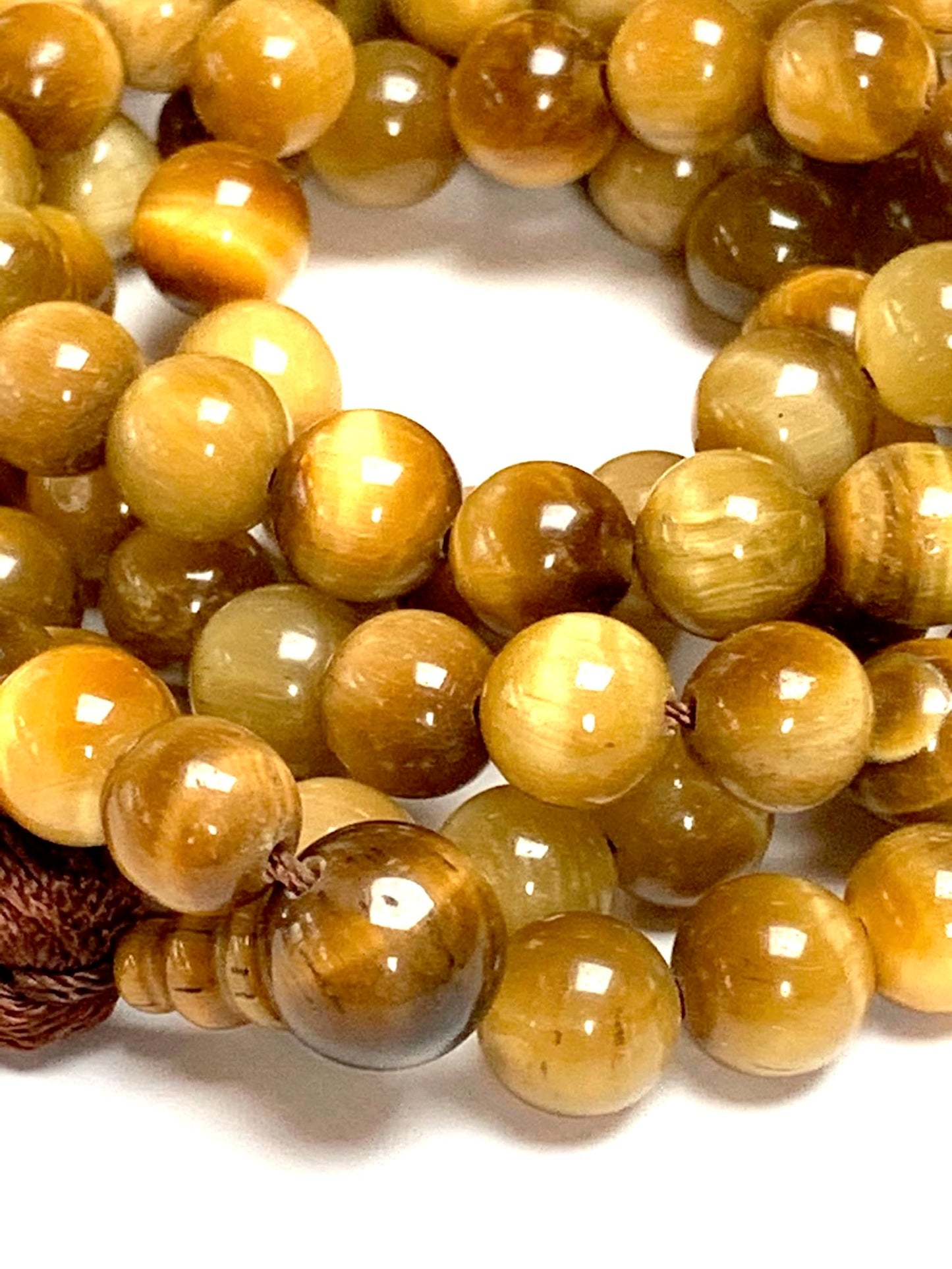 Miracle Tiger’s Eye Mala Necklace – Solar Plexus - Manipura Chakra