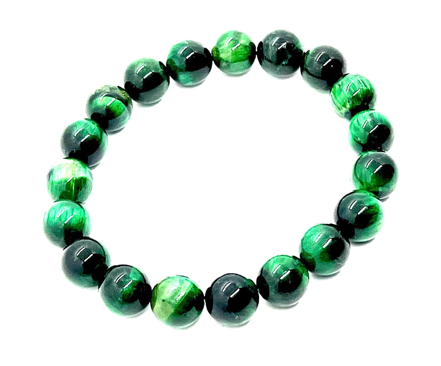 Tiger's Eye Stretch Bracelet – 8mm Beads – Multicolor Options – Solar Plexus Chakra & Zodiac Birthstones – Wrist Sizes 6-9 Inches