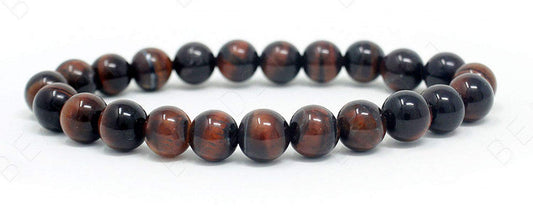 AWAKEN YOUR KUNDALINI Red Tiger's Eye Tiger Eye Stretch Bracelet - 8mm Beads - Scorpio Birthstone, Root Chakra