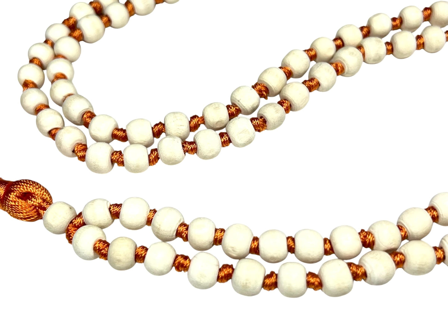 Hand-Knotted Tulsi Mala Beads Necklace – Natural & Ethically Sourced - 8mm 108 Beads – 7 Chakra Colors – Chakra Balancing & All Zodiac Birthstones – Spiritual Jewelry