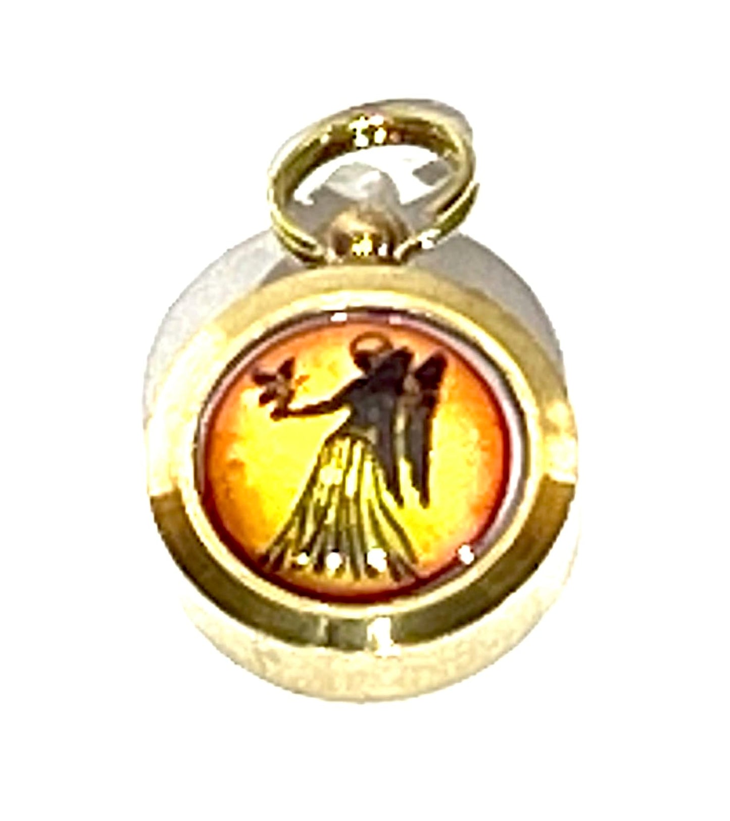 Zodiac Constellation Pendant Necklace - Sun Sign Amulet - Rashi Yantra Pendant - 3/4 Inch Brass Pendant with Zodiac Yantra