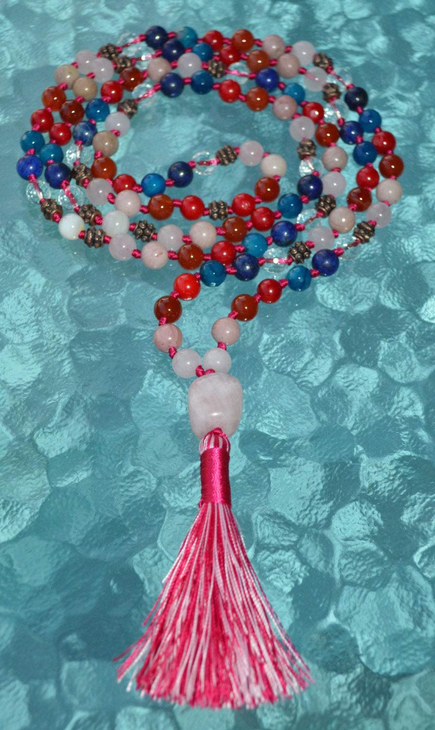 Ultimate Taurus Zodiac Mala Necklace | 108 Hand-Knotted Beads | ASTRA Collection