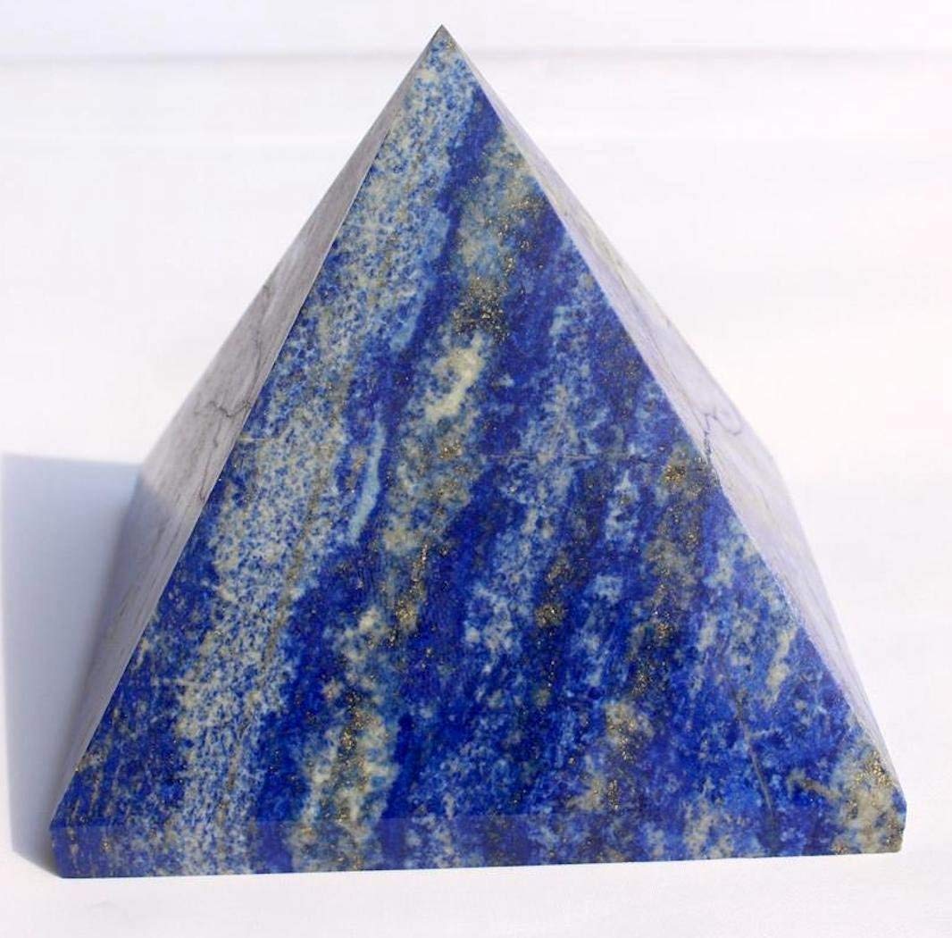 Lapis Lazuli Crystal Pyramid | 2-Inch Wisdom Stone | TATTVA & SATYA Collection