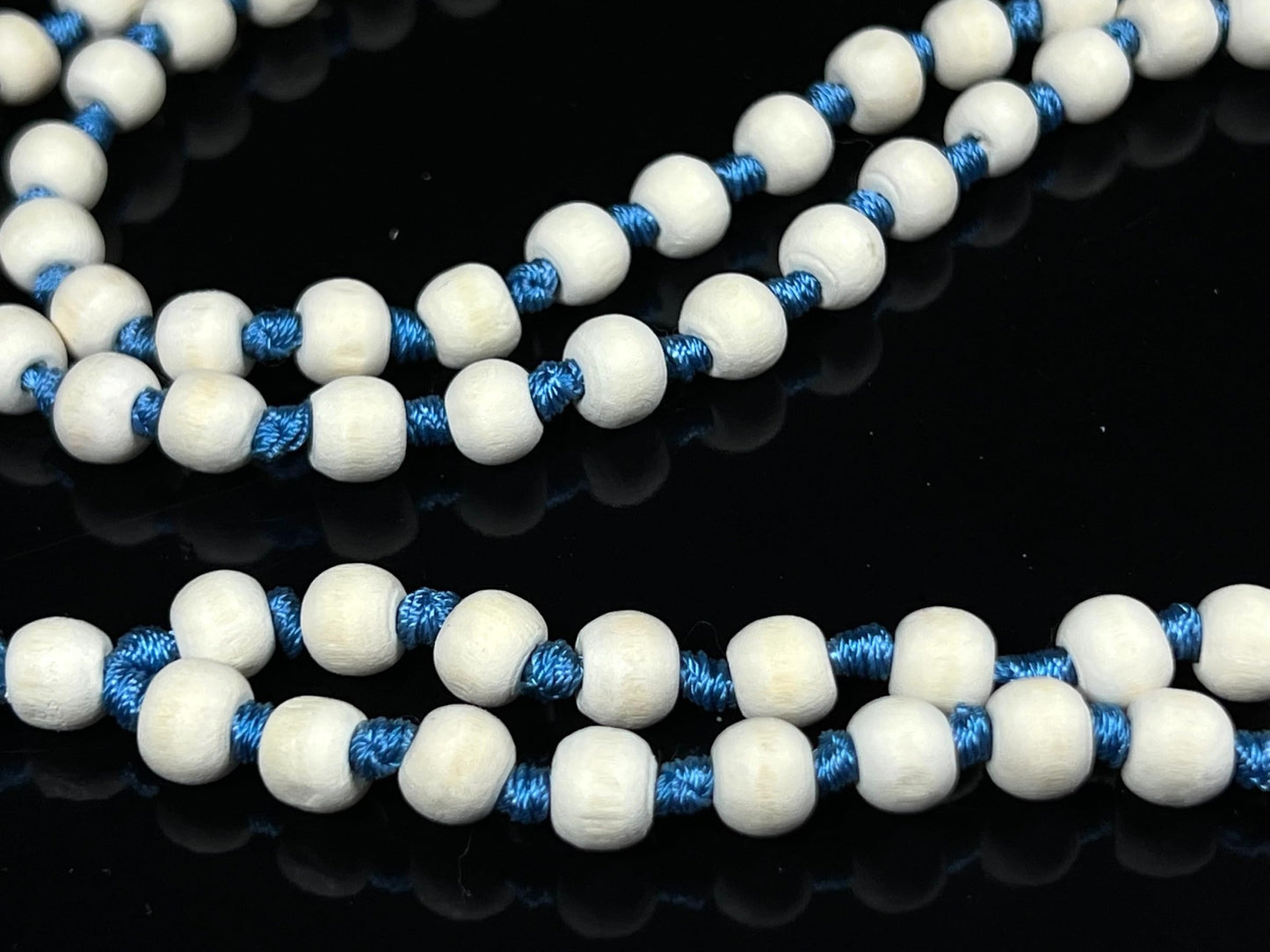 Hand-Knotted Tulsi Mala Beads Necklace – Natural & Ethically Sourced - 8mm 108 Beads – 7 Chakra Colors – Chakra Balancing & All Zodiac Birthstones – Spiritual Jewelry