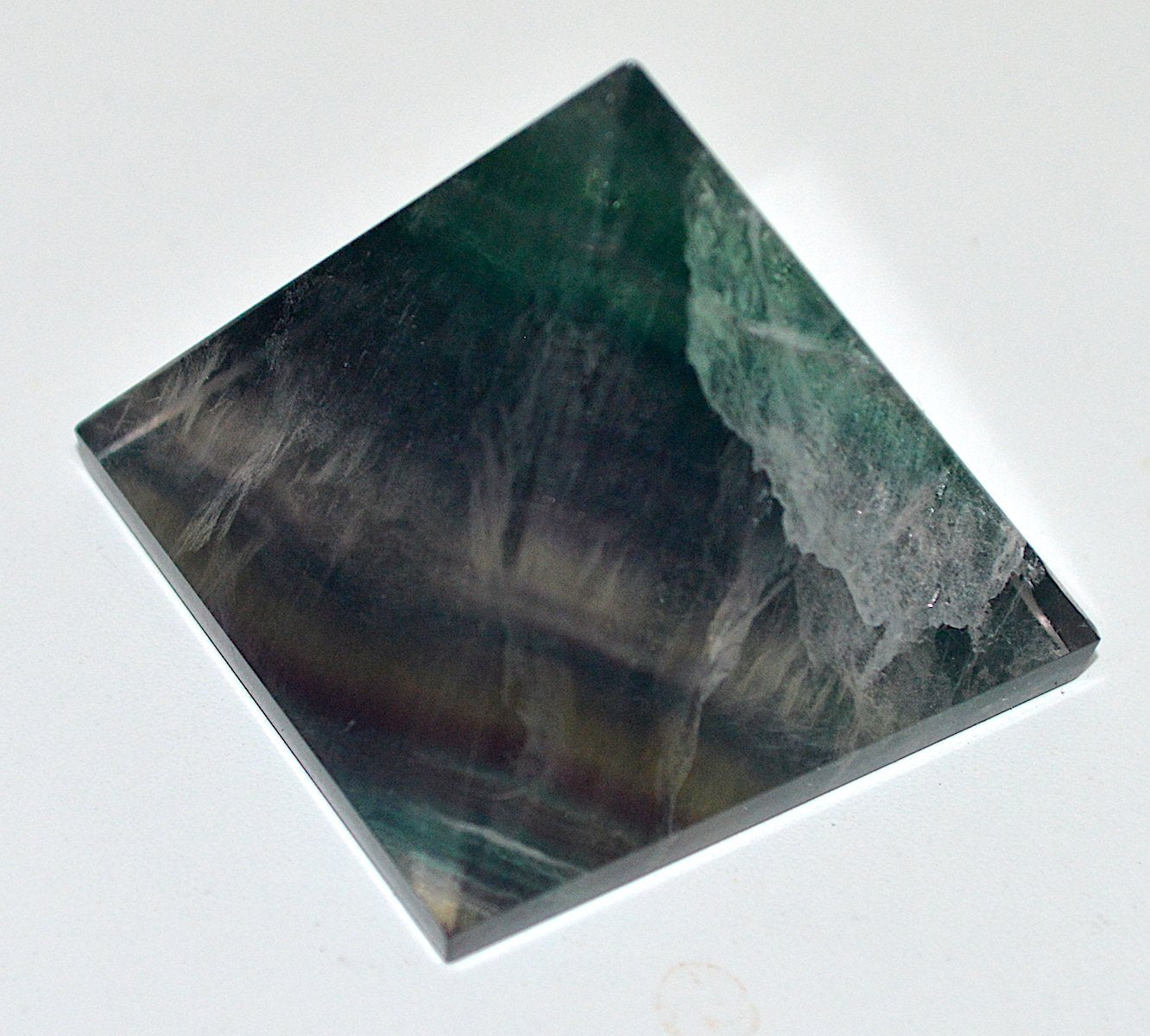Rainbow Fluorite Crystal Pyramid | 2-Inch Focus Stone | TATTVA Collection