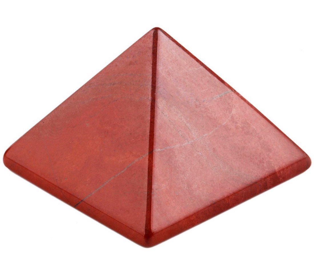 Red Jasper Crystal Pyramid | 2-Inch Grounding Stone | TATTVA Collection