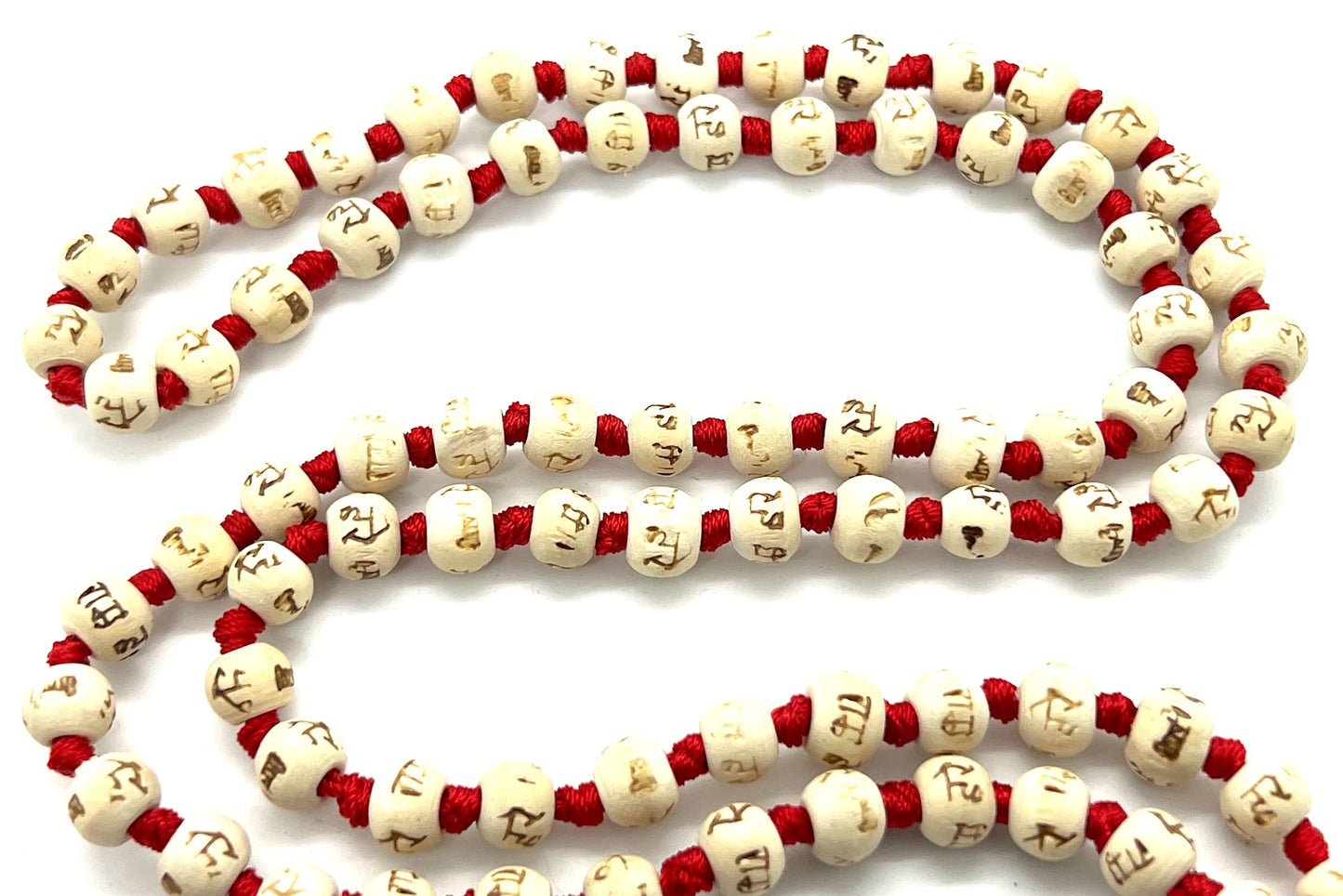 Handmade Tulsi Mala Beads Necklace – 8mm Beads with "Ram" Inscription – Multicolor Options – Chakra Balancing & Zodiac Birthstones – Meditation Jewelry