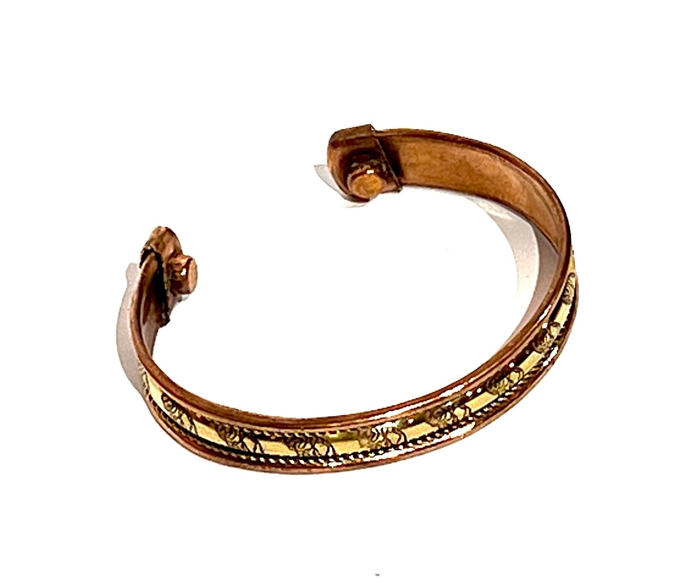Embrace Bold Style: Handmade Adjustable Copper Cuff Bangle Bracelet - Unisex Elegant Piece