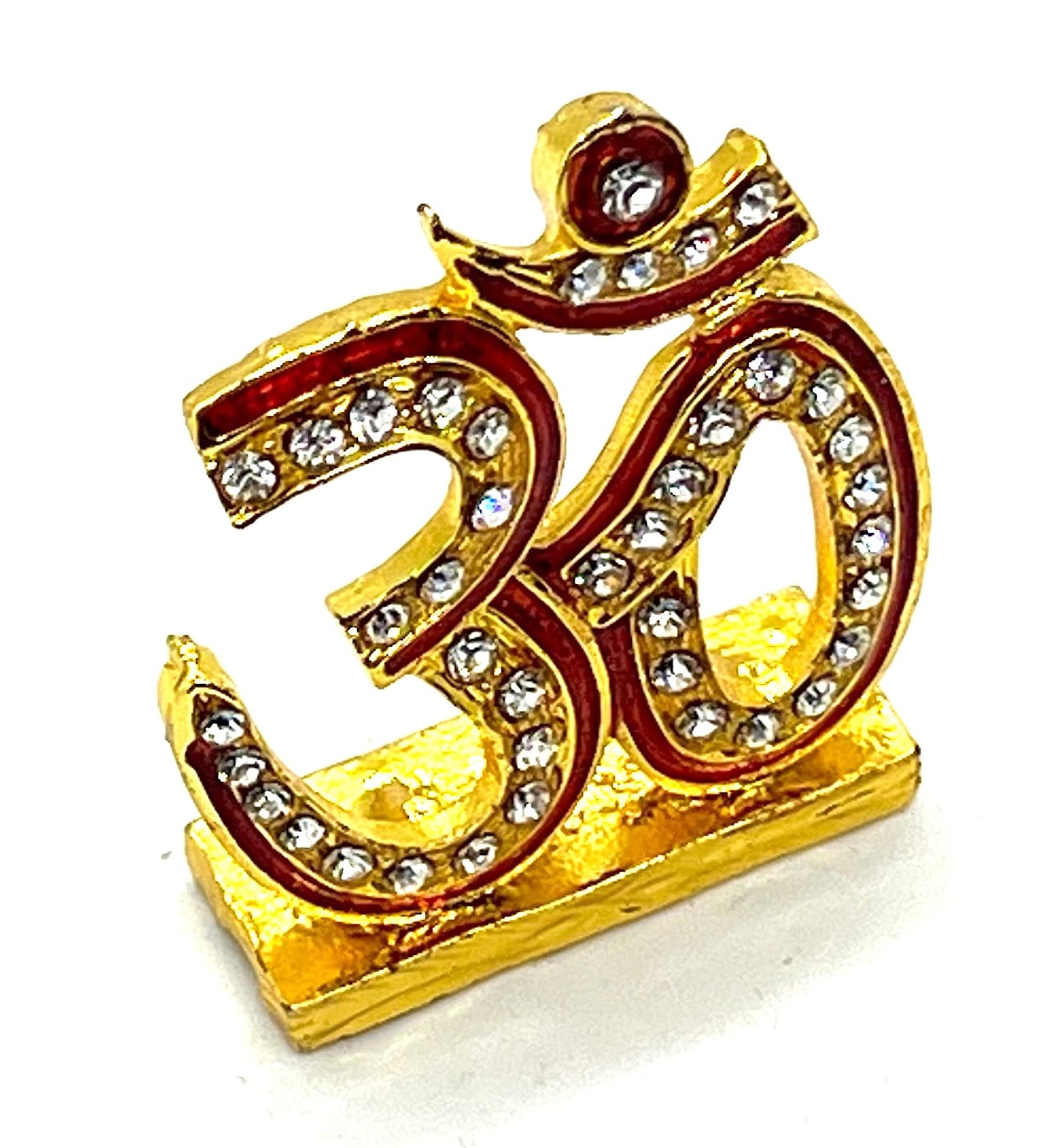 Auspicious Om Aum Sign - For Peace, Harmony, Tranquility - Positive Energy Generator - Repels Negative Energy, Fear, Bad Omen - Approx Size 1.5 Inches
