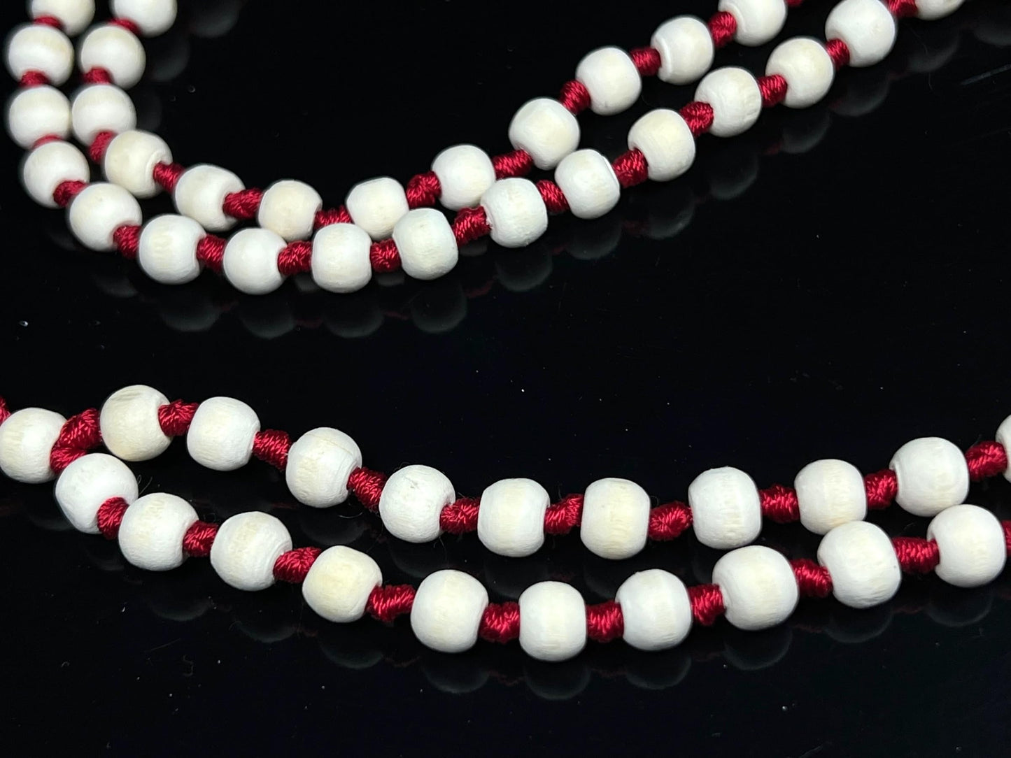 Hand-Knotted Tulsi Mala Beads Necklace – Natural & Ethically Sourced - 8mm 108 Beads – 7 Chakra Colors – Chakra Balancing & All Zodiac Birthstones – Spiritual Jewelry