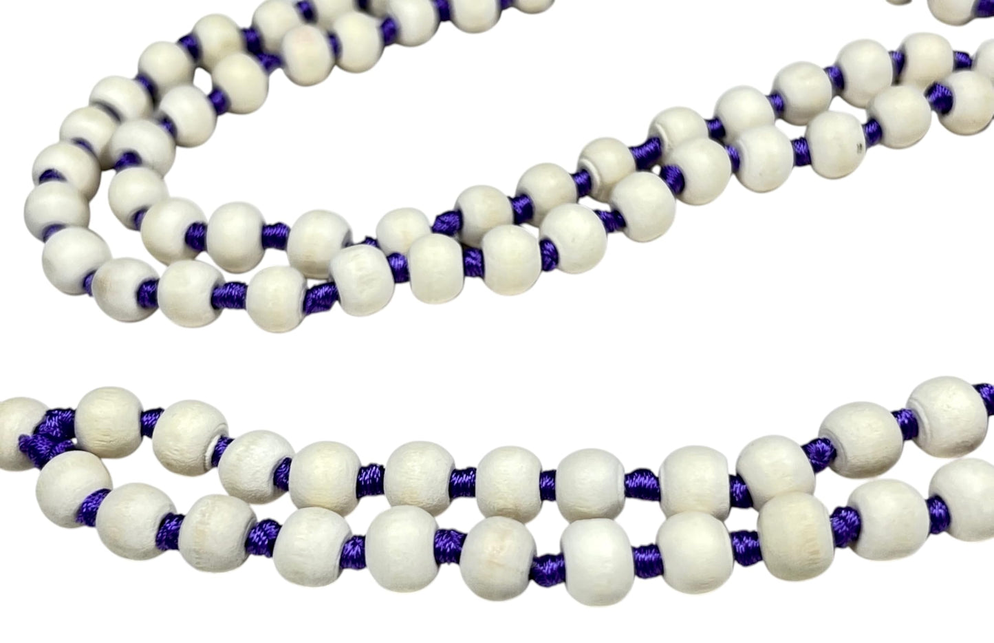 Hand-Knotted Tulsi Mala Beads Necklace – Natural & Ethically Sourced - 8mm 108 Beads – 7 Chakra Colors – Chakra Balancing & All Zodiac Birthstones – Spiritual Jewelry