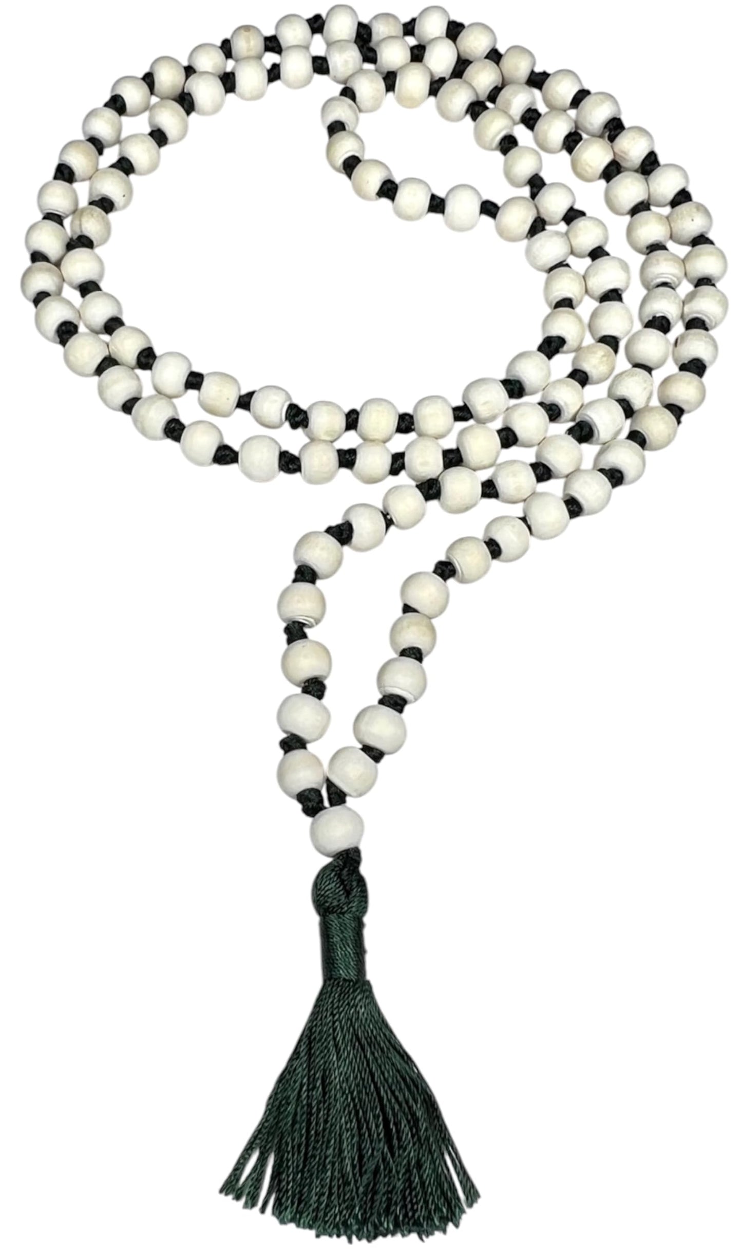 Hand-Knotted Tulsi Mala Beads Necklace – Natural & Ethically Sourced - 8mm 108 Beads – 7 Chakra Colors – Chakra Balancing & All Zodiac Birthstones – Spiritual Jewelry