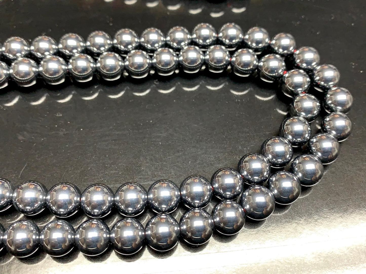 Terahertz Protection Mala Necklace – EMF Shielding & Cellular Vitality | Root Chakra Grounding Tool