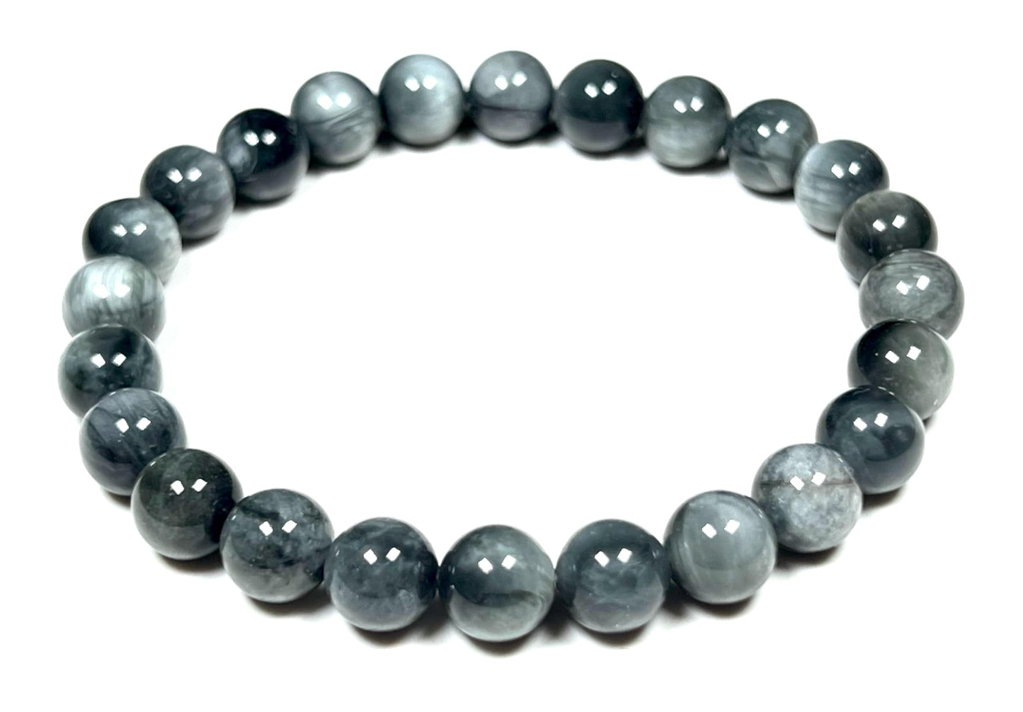 Tiger's Eye Stretch Bracelet – 8mm Beads – Multicolor Options – Solar Plexus Chakra & Zodiac Birthstones – Wrist Sizes 6-9 Inches