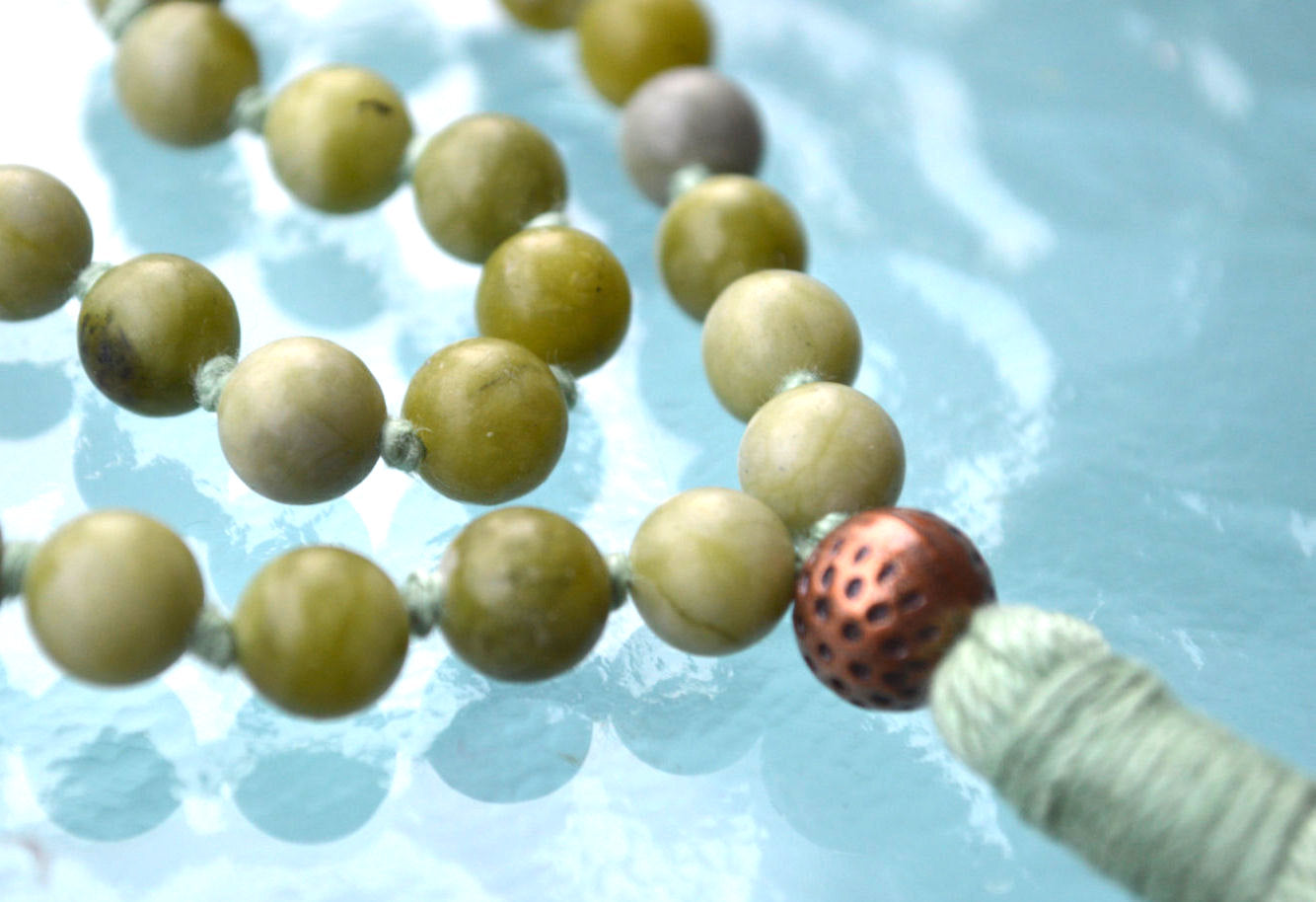 Taiwan Jade Pocket Mala | 27 Beads for Serenity & Balance | ANKURA Collection