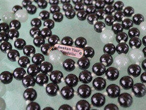 Complete Tourmaline Green Aventurine Mala Necklace 108 Beads Handmade USA VESTA Collection Spiritual Protection Abundance Root Heart Chakra Meditation Jewelry