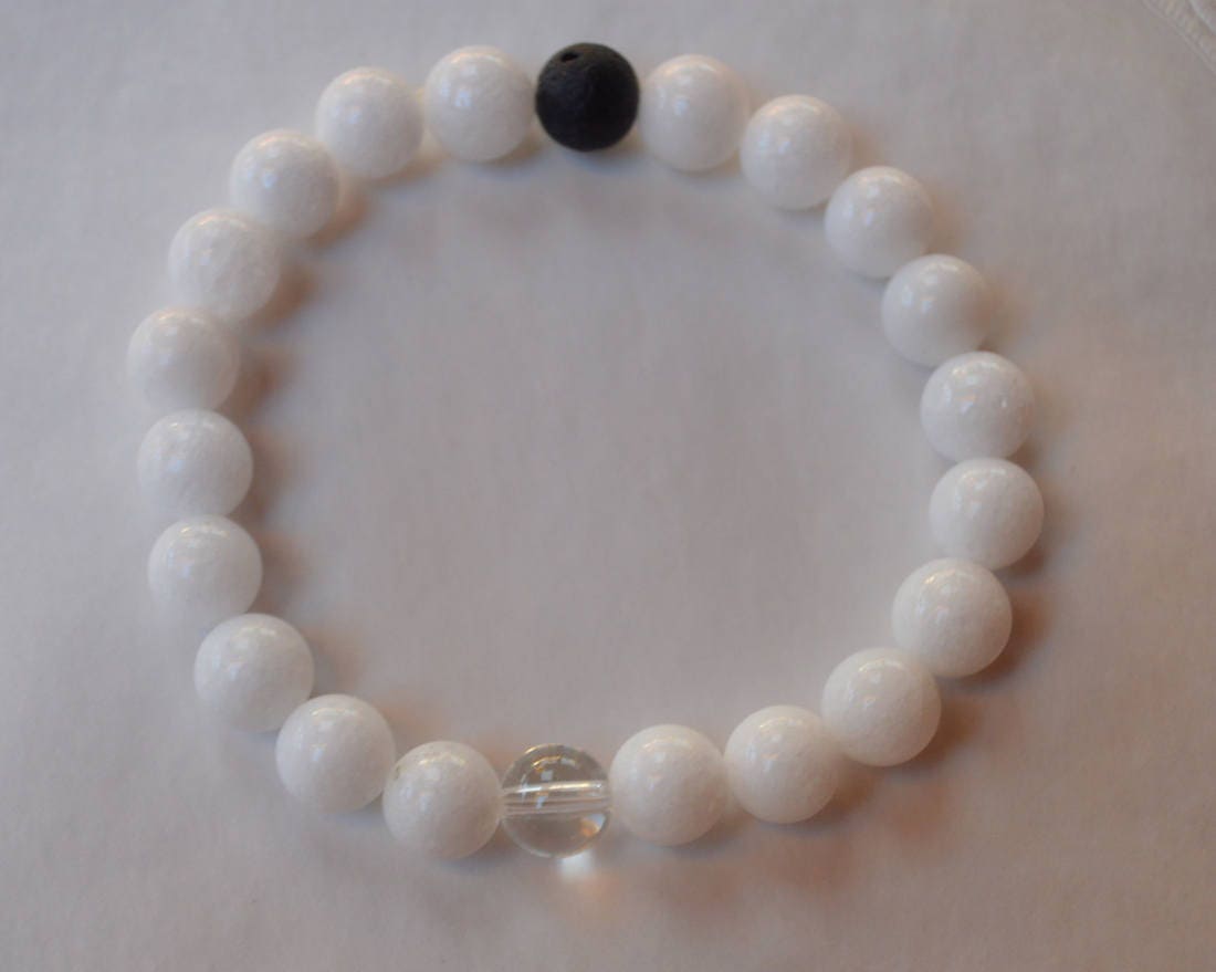 Lokai Style black and white matching love bracelet couple bracelets long distance relationship his and her anniversary gifts for men gifts