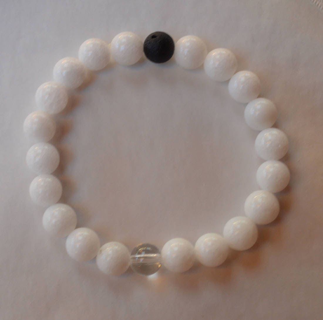 Lokai Style black and white matching love bracelet couple bracelets long distance relationship his and her anniversary gifts for men gifts