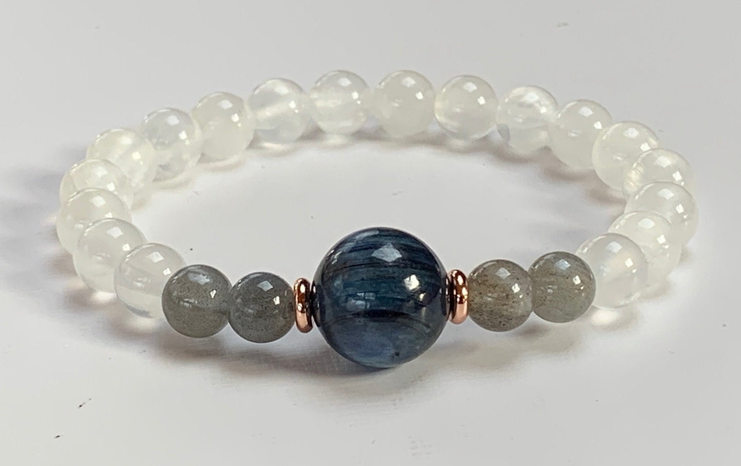 Kyanite, Labradorite & Selenite Psychic Bracelet | ALIGN & SHASHI Collection