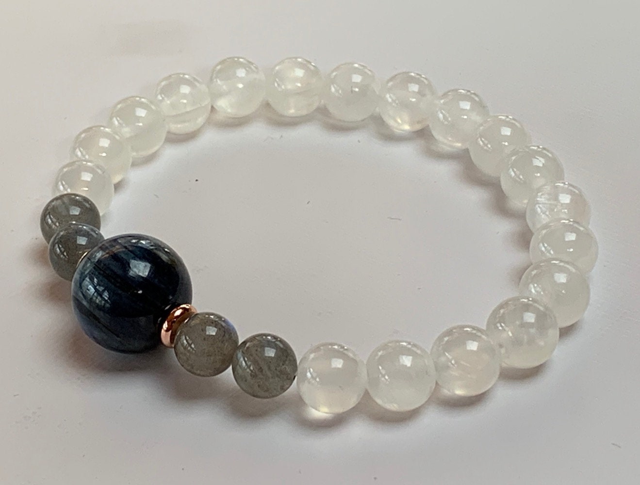 Kyanite, Labradorite & Selenite Psychic Bracelet | ALIGN & SHASHI Collection