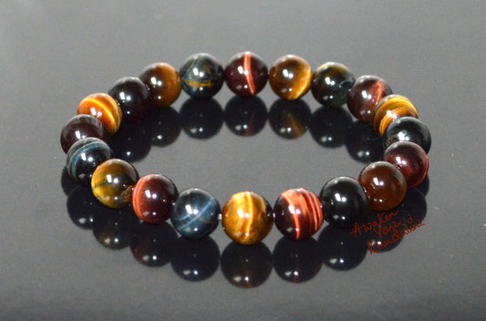 Tiger Eye Blue Tigers Eye, Bracelets for Women, Mens Bracelet Men Blue Tiger Eye, Red Tiger Eye, UnisexChristmas