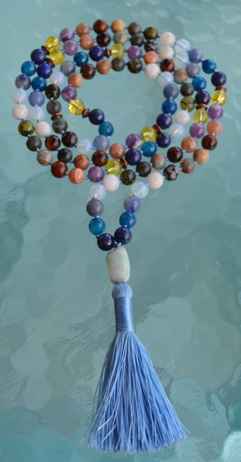 Ultimate Libra Zodiac Mala Necklace | 108 Hand-Knotted Beads | ASTRA Collection