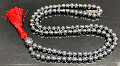 Terahertz Protection Mala Necklace – EMF Shielding & Cellular Vitality | Root Chakra Grounding Tool