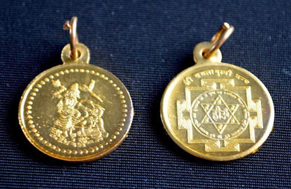Sri Baglamukhi Yantra Pendant | 1-Inch Ashtadhatu | TEJAS & VARNIKA