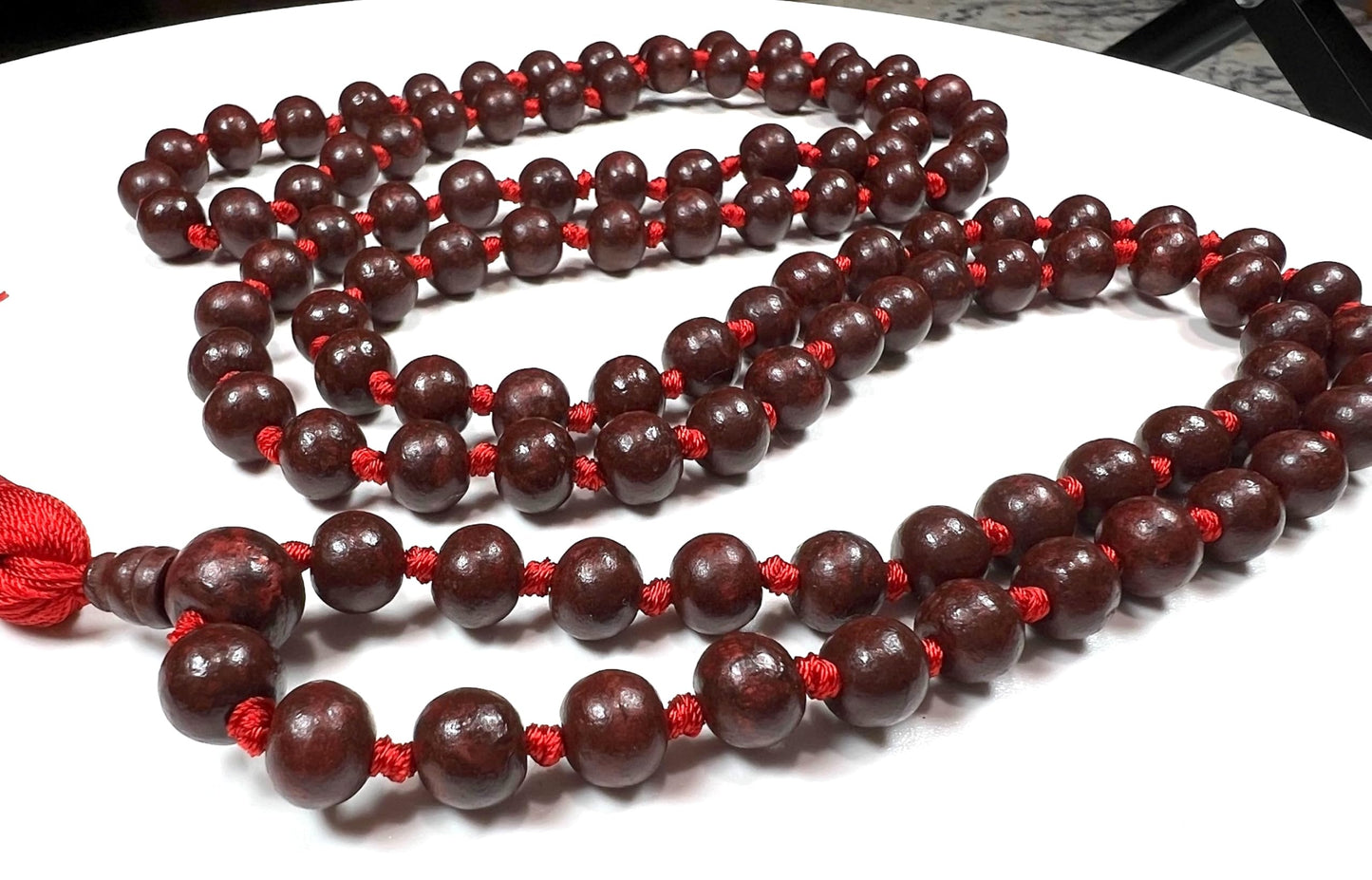 Rosewood Mala Necklace | 10mm 108 Beads | ARANYA Collection