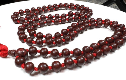 Rosewood Mala Necklace | 10mm 108 Beads | ARANYA Collection