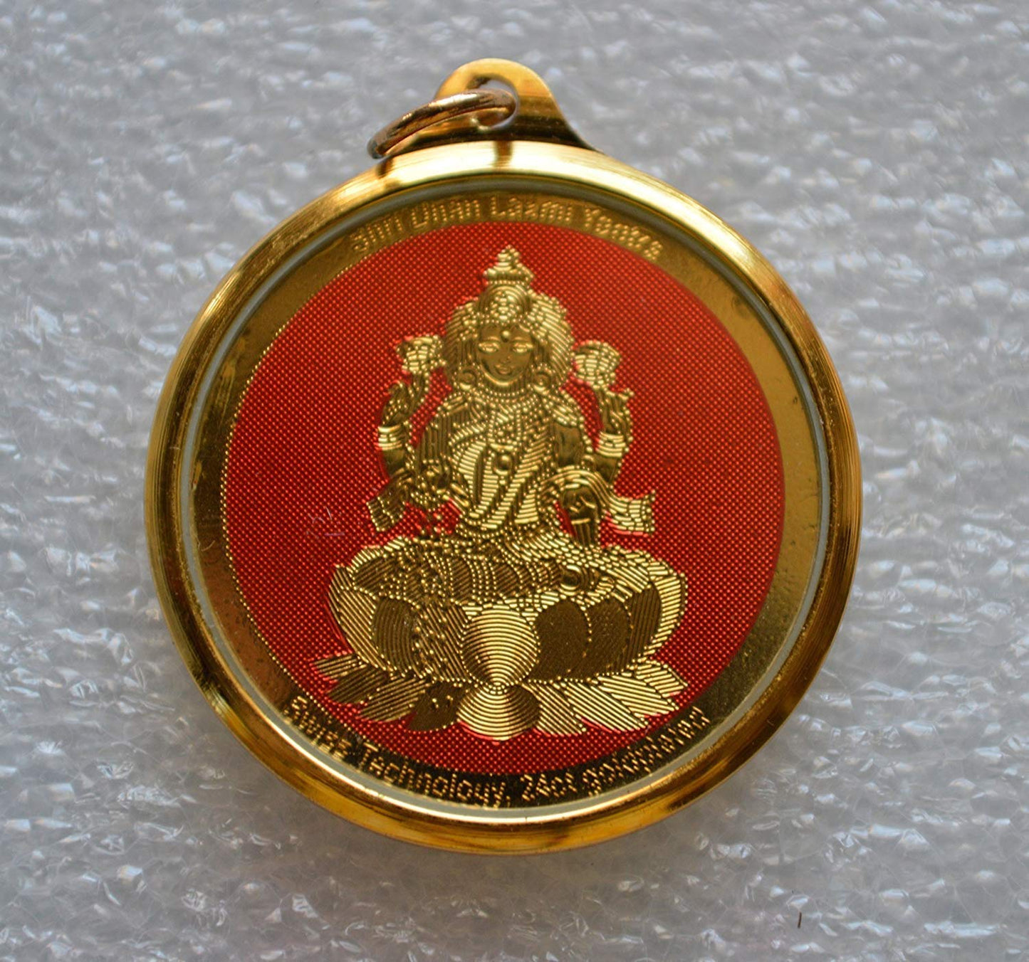 AWAKEN YOUR KUNDALINI Sri Maha Lakshmi Yantra Pendant, 1.25 Inches, Universal Sun Sign, Root Chakra Association