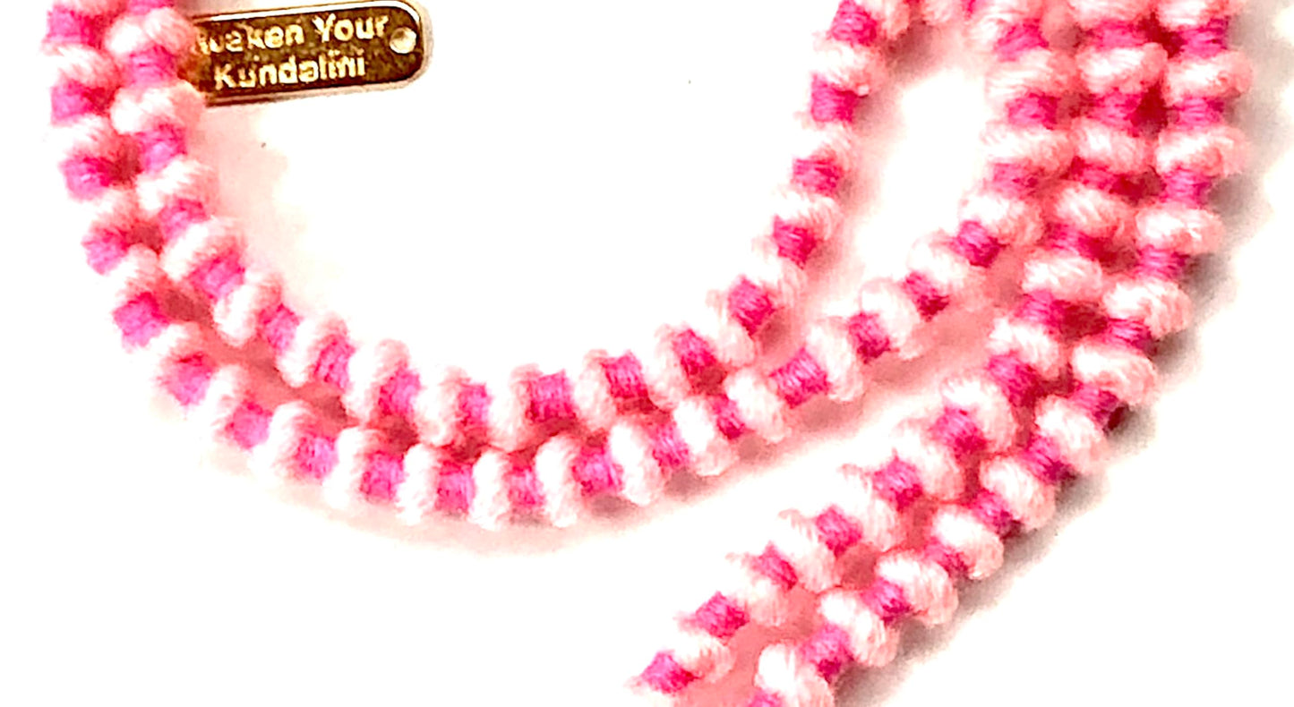 Hand Knotted Wool Mala Beads Necklace – Bead Size 7-8mm | 108 Beads | 7 Chakra Colors | Root to Crown Energy | Ethical & Lightweight