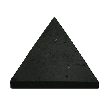 Black Tourmaline Crystal Pyramid | 2-Inch Protection Stone | VESTA & TATTVA Collection