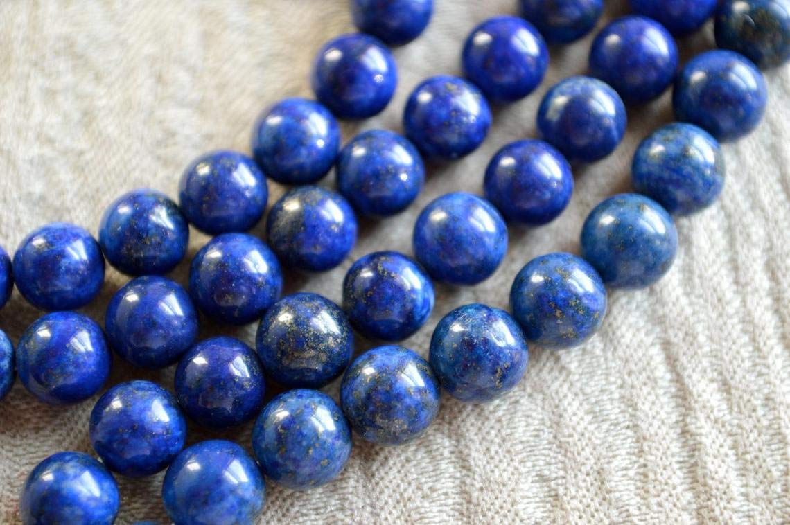 AWAKEN YOUR KUNDALINI Handmade Lapis Lazuli Mala - 6mm Beads - Sagittarius Birthstone - Pisces Astrological Sign - Third Eye Chakra Necklace