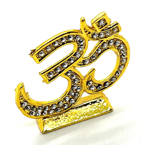 Auspicious Om Aum Sign - For Peace, Harmony, Tranquility - Positive Energy Generator - Repels Negative Energy, Fear, Bad Omen - Approx Size 2.25 Inches
