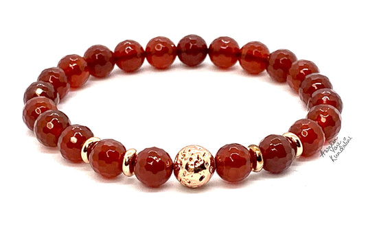 Carnelian Bracelet – Sacral Chakra Energy, Courage & Vitality | VESTA