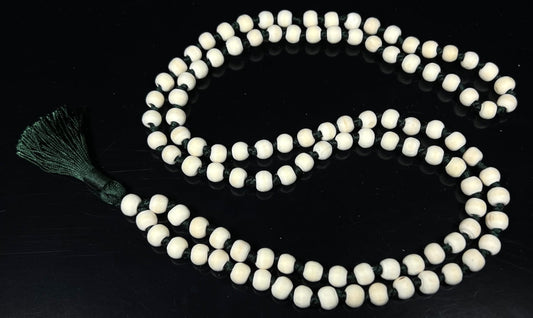 Hand-Knotted Tulsi Mala Beads Necklace – Natural & Ethically Sourced - 8mm 108 Beads – 7 Chakra Colors – Chakra Balancing & All Zodiac Birthstones – Spiritual Jewelry