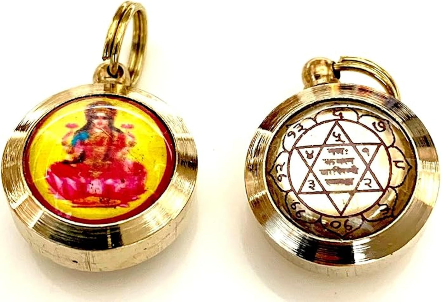 AWAKEN YOUR KUNDALINI Vaibhav Lakshmi Yantra Pendant - Attract Wealth & Prosperity - Good Luck Amulet