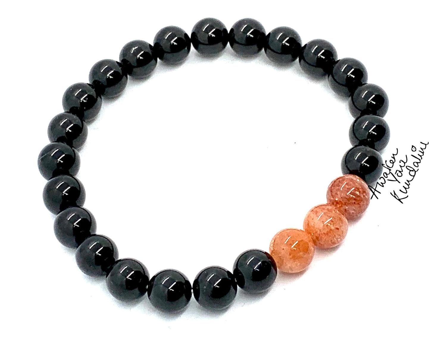 VESTA Black Tourmaline & Sunstone Bracelet