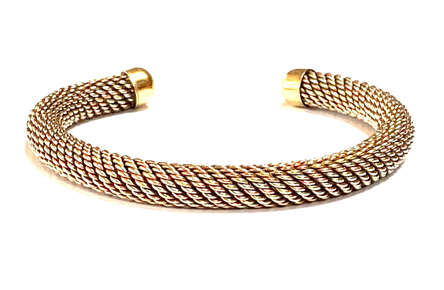AWAKEN YOUR KUNDALINI Handmade Copper Astadhatu Cuff Bangle Bracelet - 8 mm Thick - Taurus Sun Sign - Virgo Astrological Sign - Root Chakra Jewelry