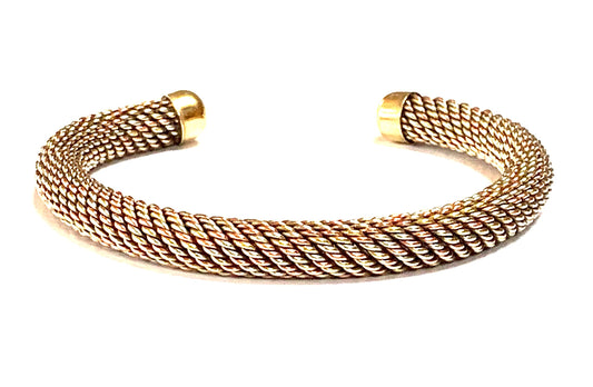 AWAKEN YOUR KUNDALINI Handmade Copper Astadhatu Cuff Bangle Bracelet - 8 mm Thick - Taurus Sun Sign - Virgo Astrological Sign - Root Chakra Jewelry