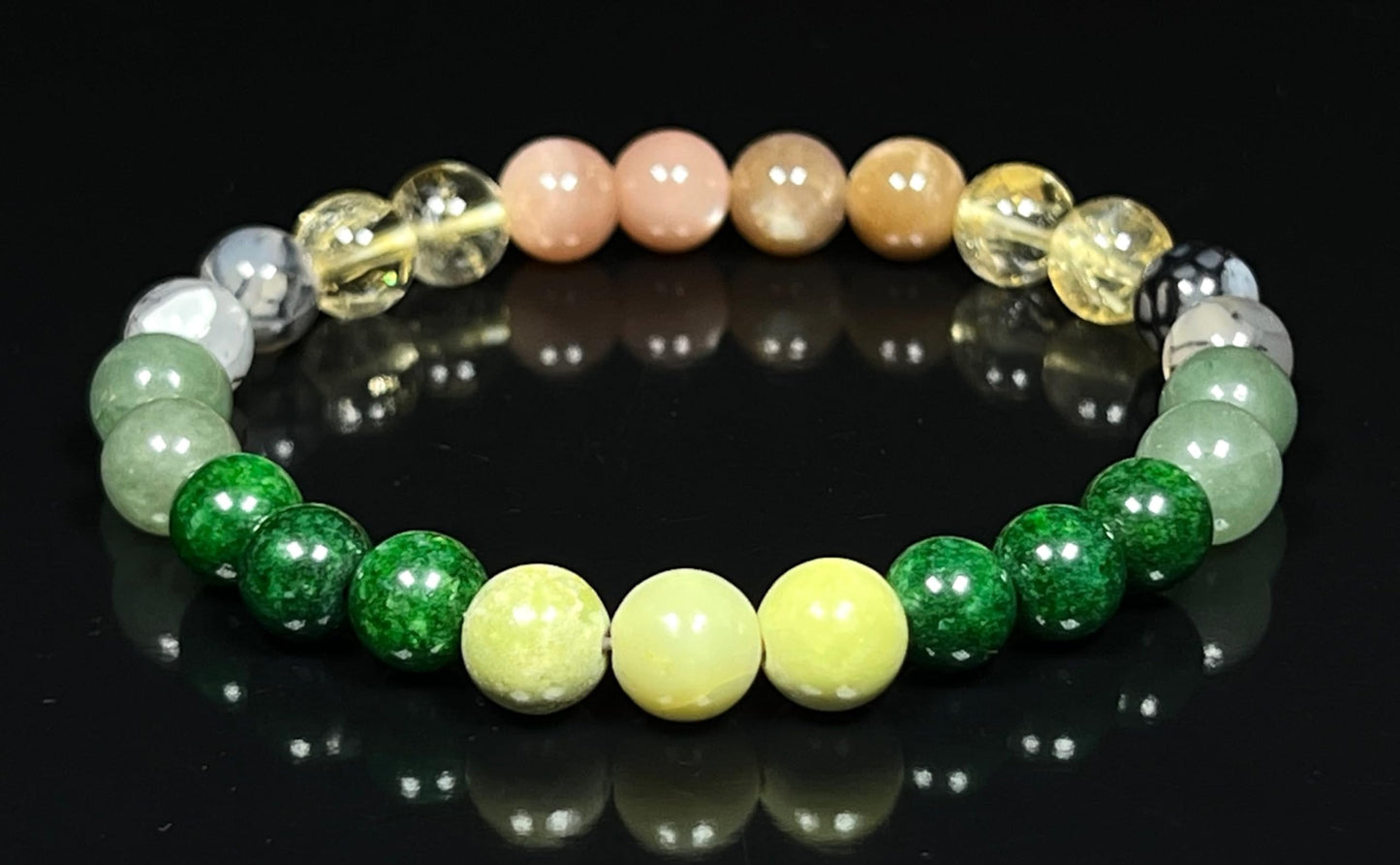 Luck Bracelet: Crystals for Prosperity, Crystal Wealth Charm for Men & Women