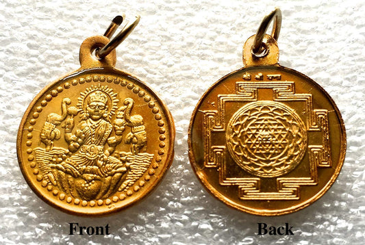 Sri Maha Lakshmi Yantra Pendant | Ashtadhatu | Prosperity & Abundance Symbol