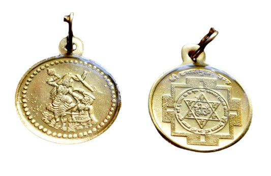 Sri Baglamukhi Yantra Pendant | 1-Inch Ashtadhatu | TEJAS & VARNIKA