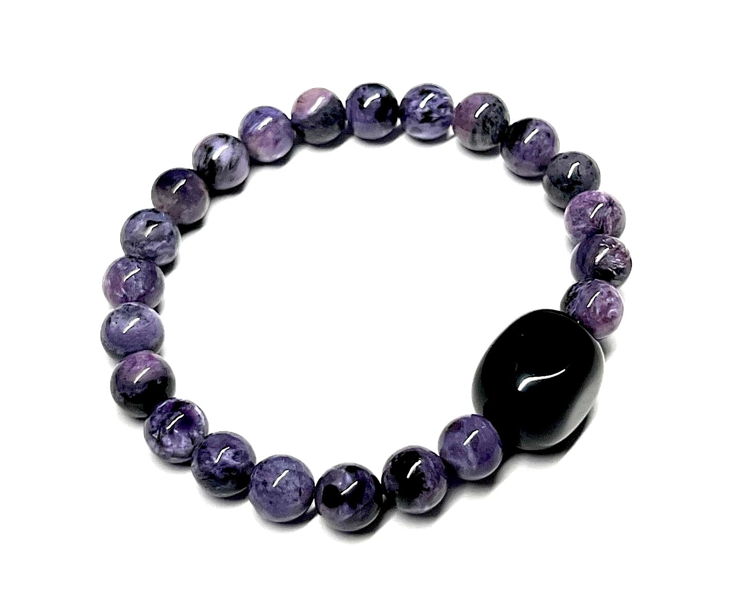 LUCEM Charoite Bracelet | Transformation & Spiritual Insight | Crown Chakra | Sagittarius Birthstone
