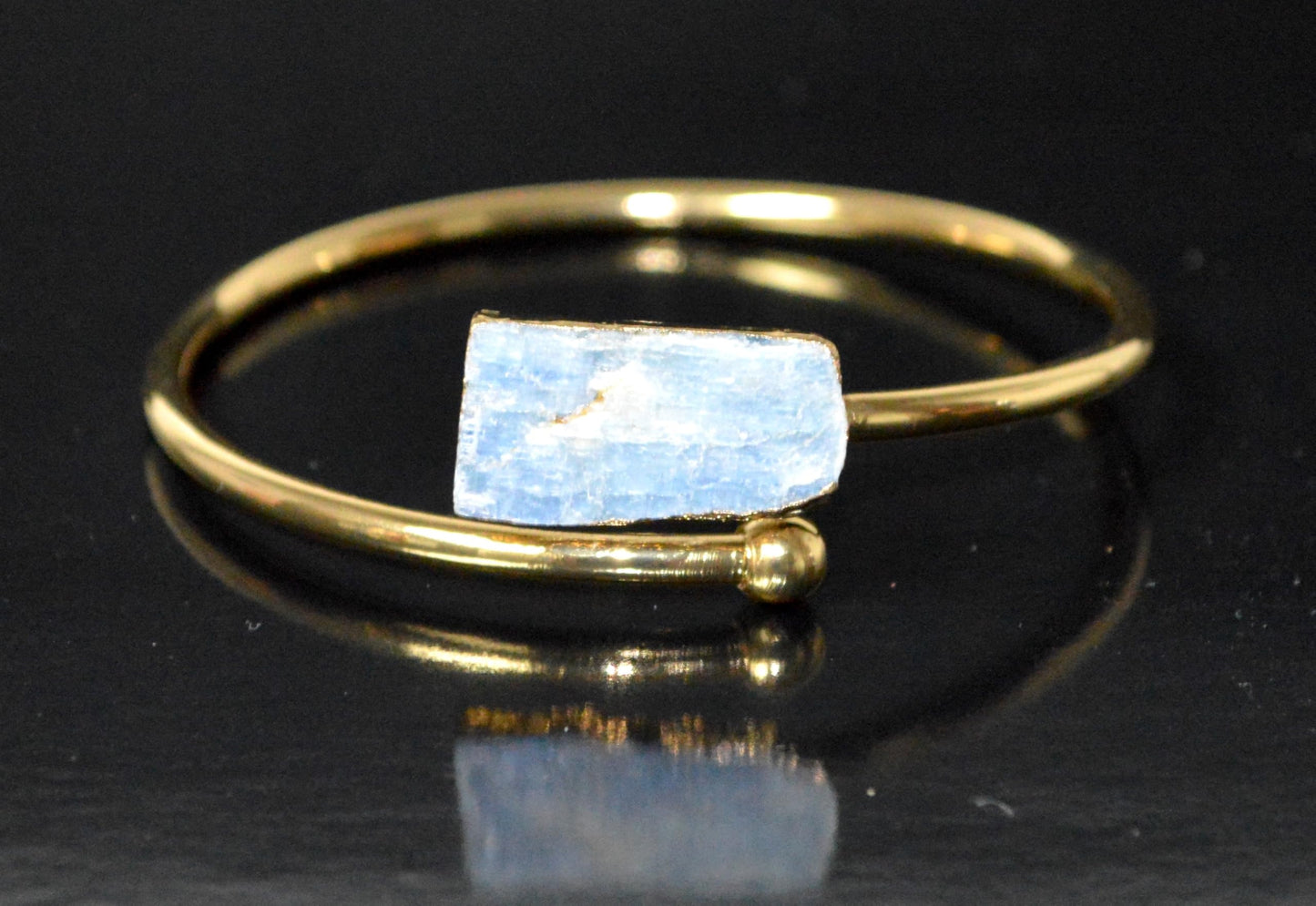 Celestial Kyanite Bangle | 18K Gold Plated | ALIGN & LUMA Collection
