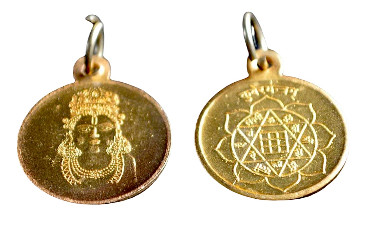 Kuber Yantra Pendant - Ashtadhatu (8 Metals) | 1 Inch | Universal Birthstone, Root Chakra