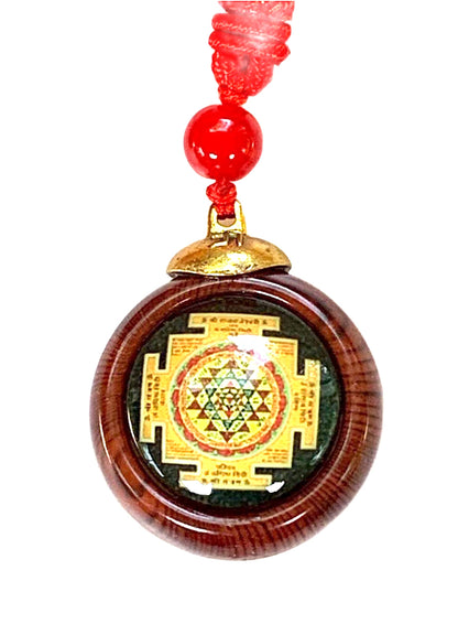 Saraswati Yantra with Sri Yantra - Dual Yantra Amulet for Education, Prosperity & Abundance